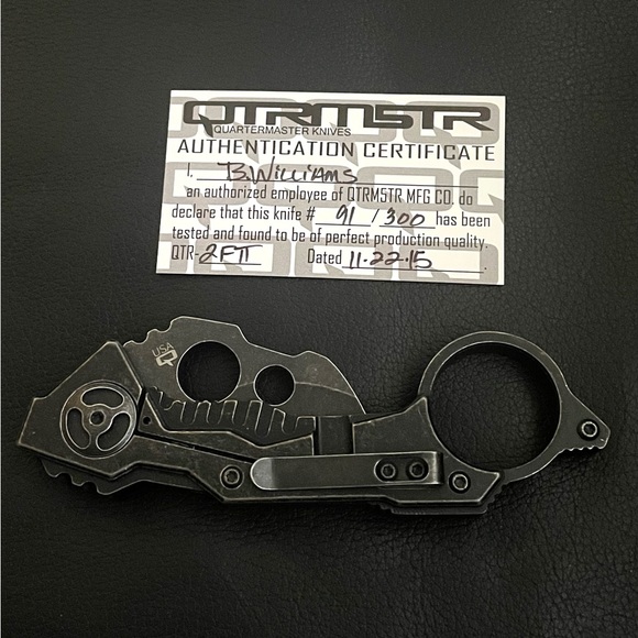 Quartermaster QTR-2FTT Karambit Knife Limited Edition 91 of 300 Extremely RARE - Picture 1 of 4